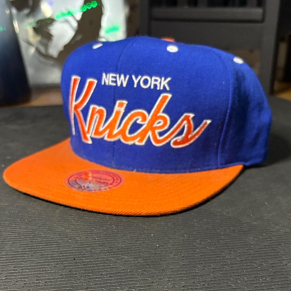 Rare New York Knicks Blue and Orange SnapBack